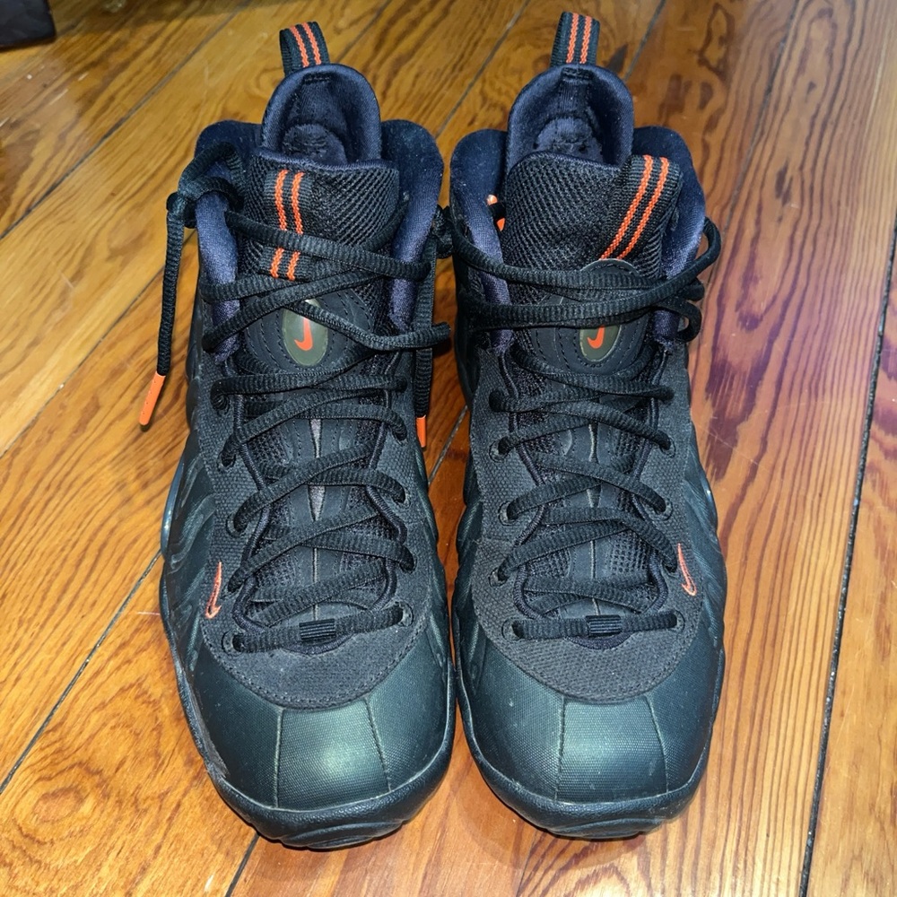 Nike Green & Black Foamposites w/Orange Accents